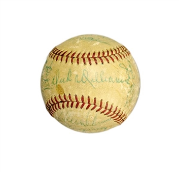 1973 Oakland A’s World Champions Team Signed Baseball with 31 Signatures including Jackson, Hunter and Fingers